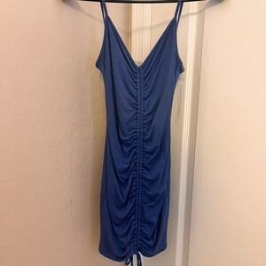 Spaghetti strap blue dress